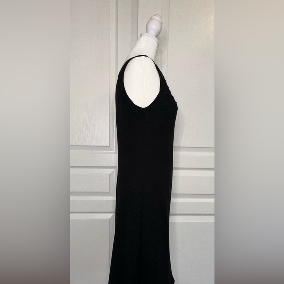 Jones New York Black Embellished Evening Cocktail Party Dress Size 10 - Picture 2 of 10